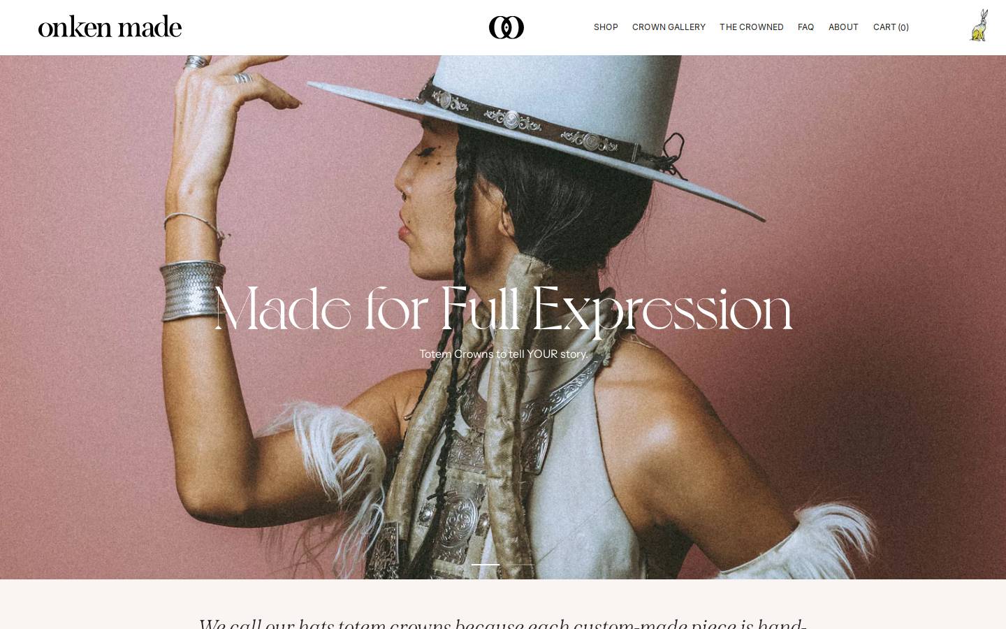 onkenmade.com homepage screenshot