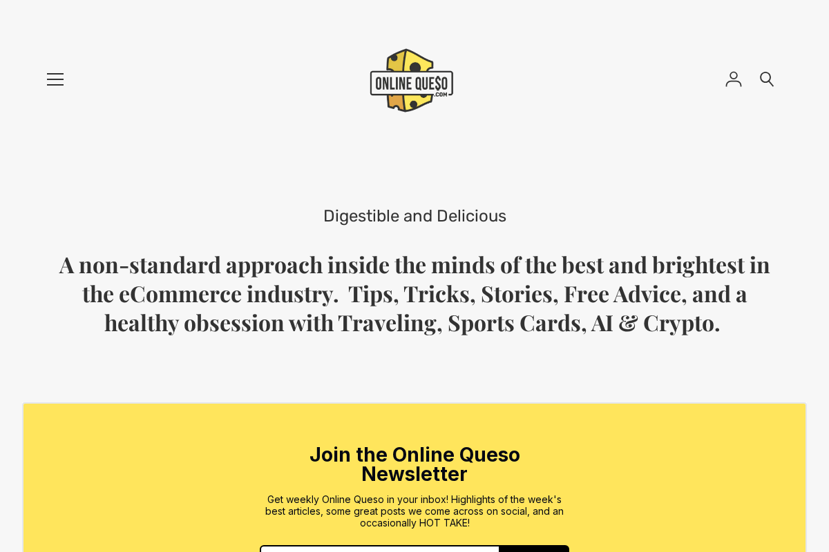 onlinequeso.com homepage screenshot