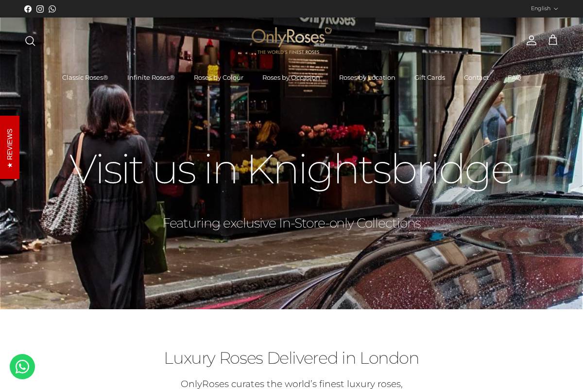 only-roses.co.uk homepage screenshot