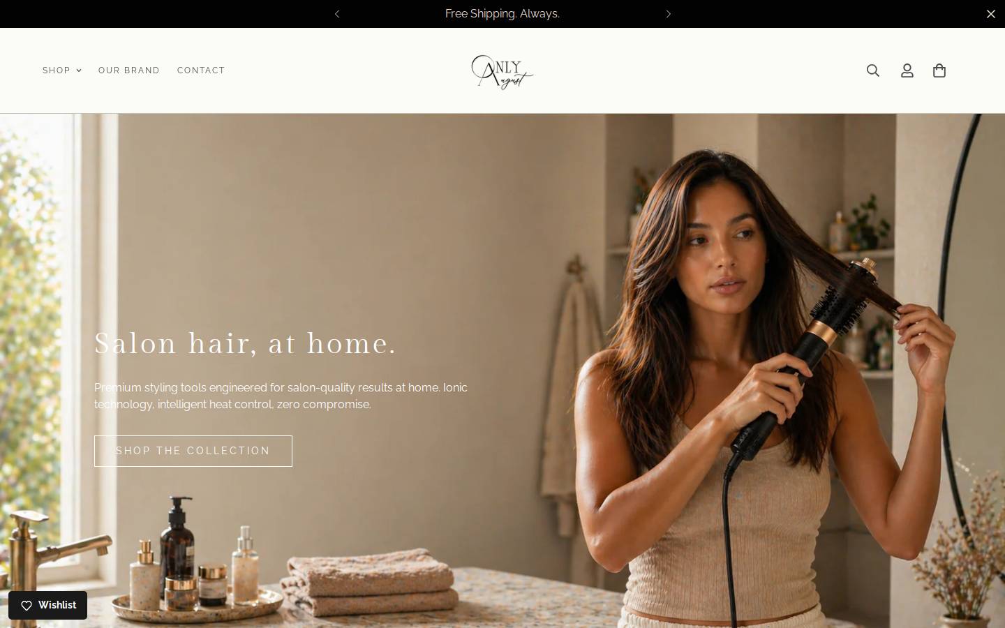 onlyaugust.com homepage screenshot