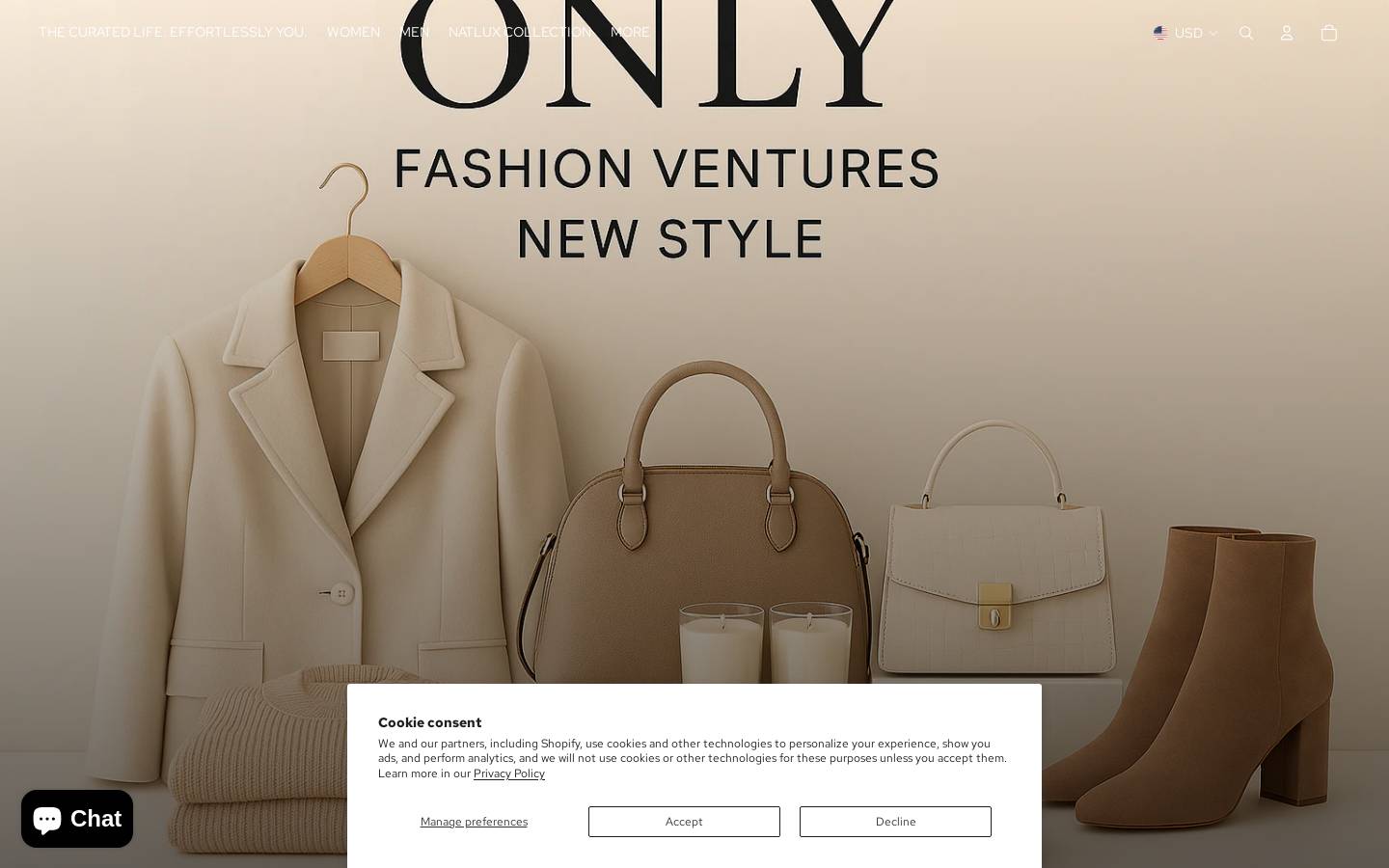 onlyfvns.com homepage screenshot