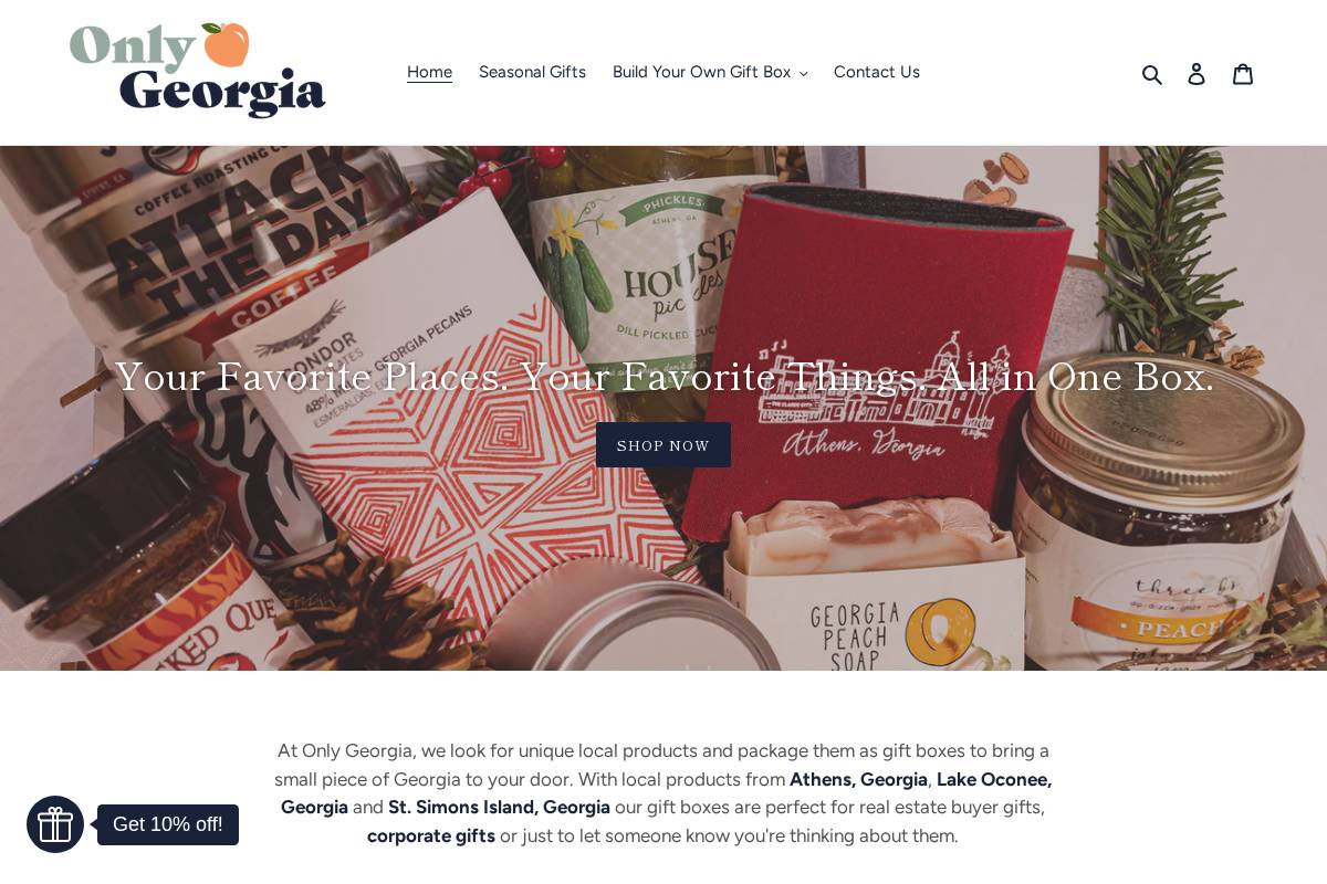 onlyga.com homepage screenshot