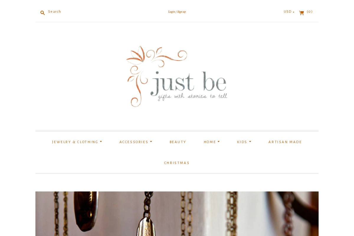 onlyjustbe.com homepage screenshot