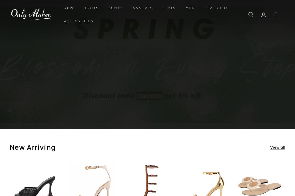 Onlymaker homepage screenshot
