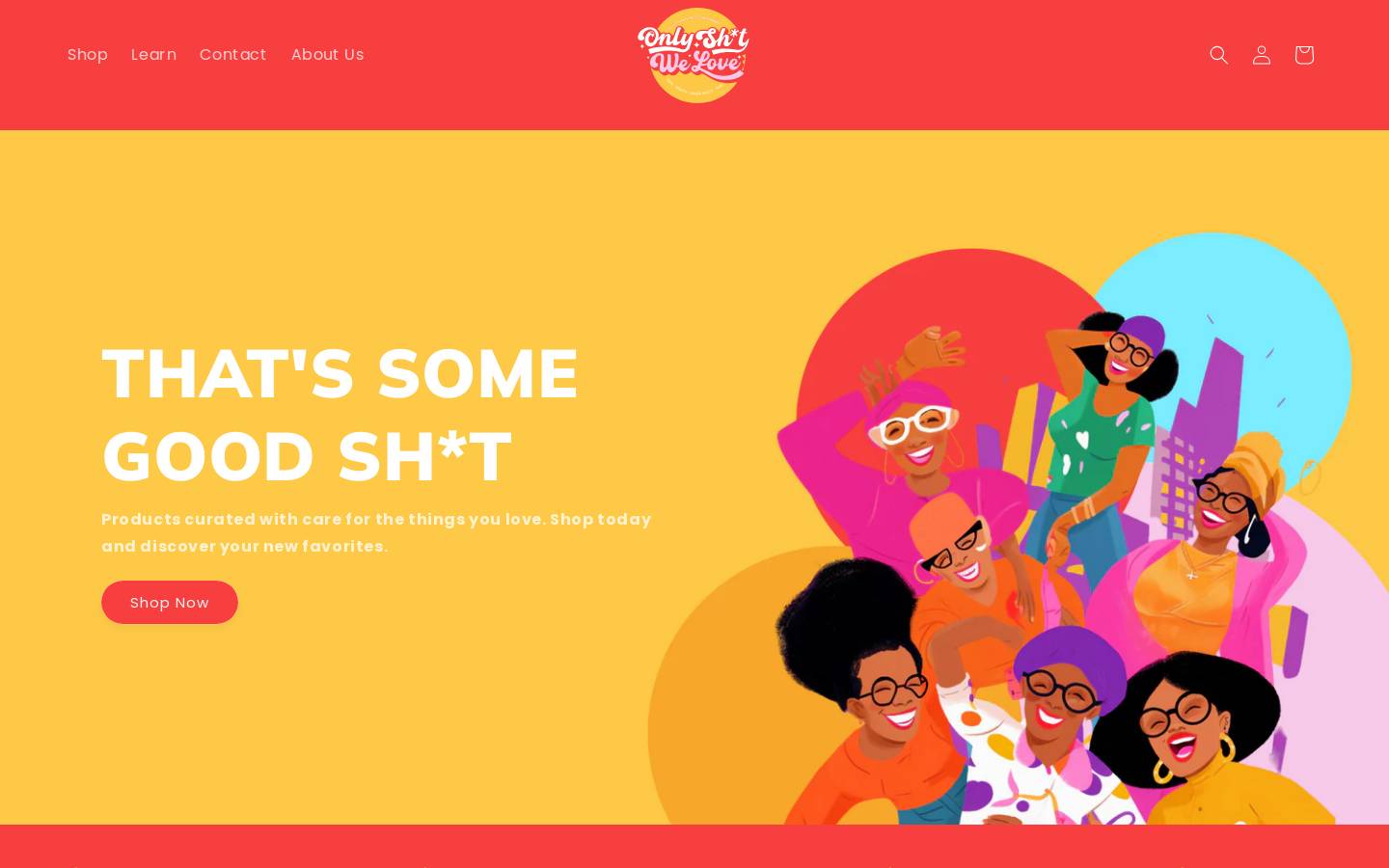 onlyshitwelove.com homepage screenshot