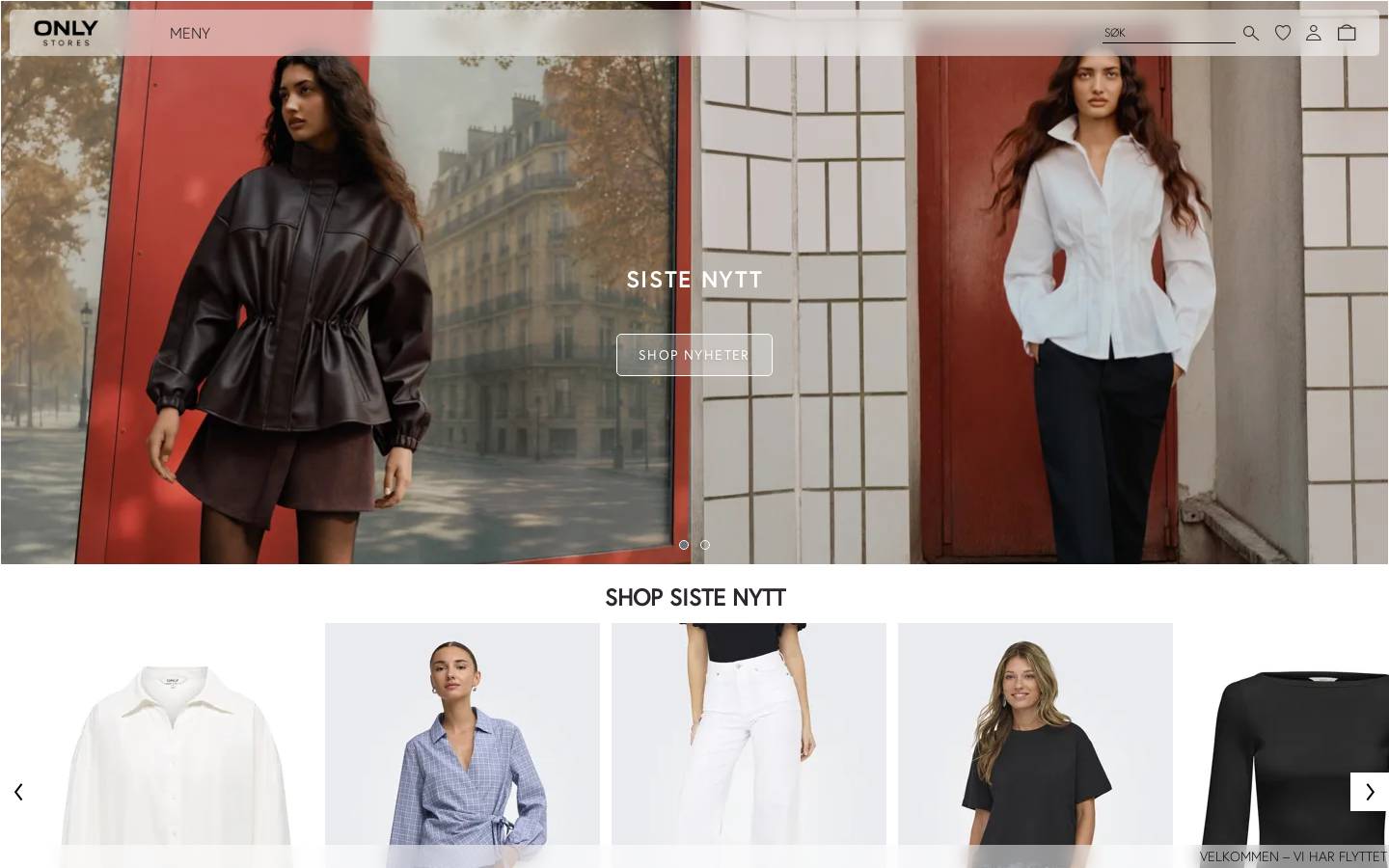onlystores.no homepage screenshot