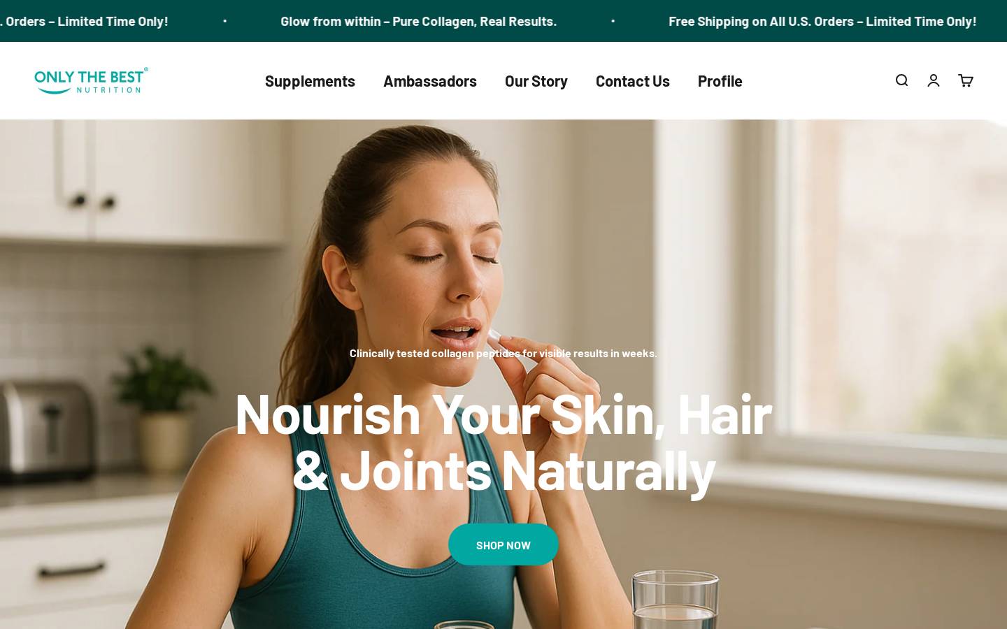 onlythebest.co homepage screenshot