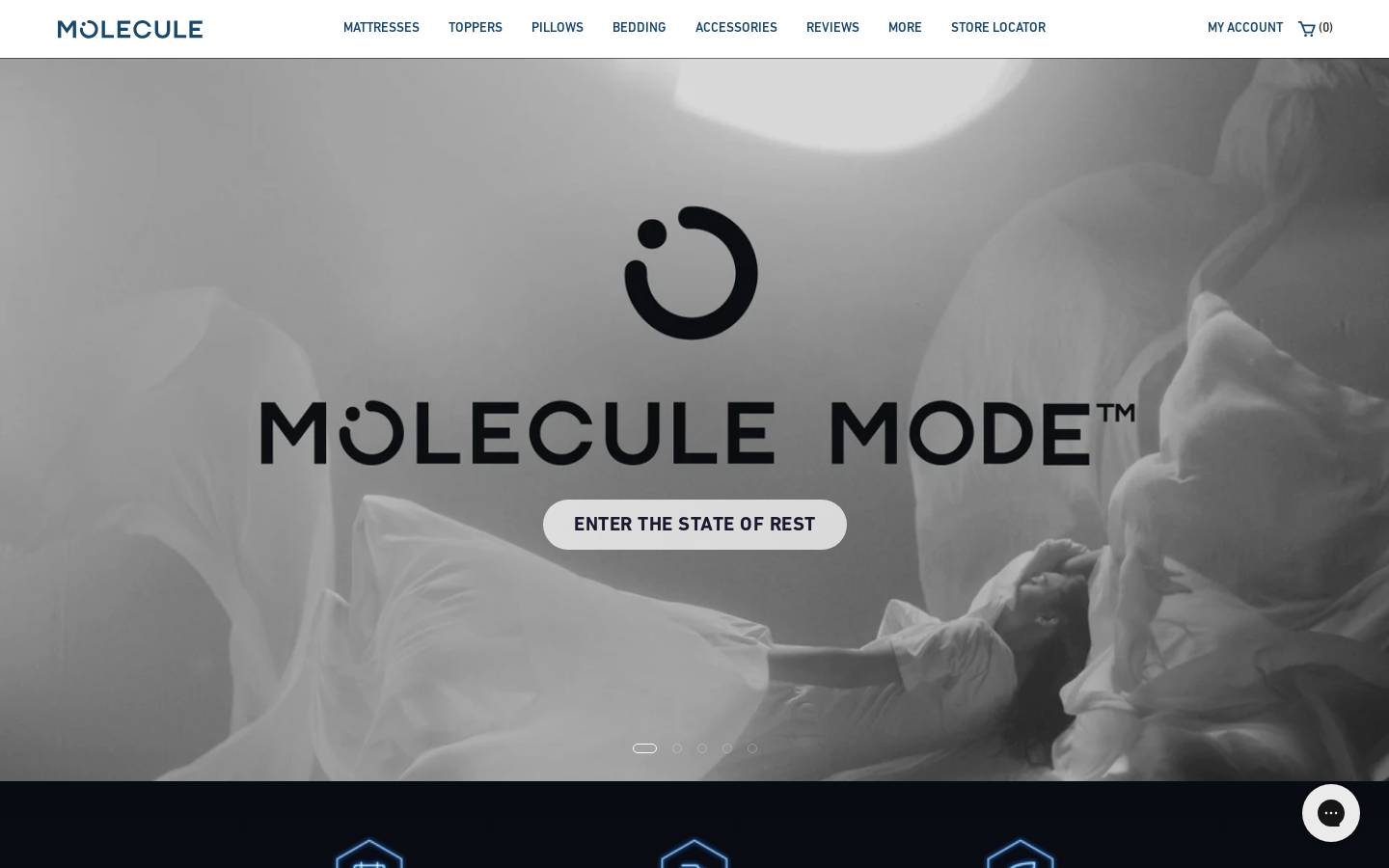 MOLECULE homepage screenshot