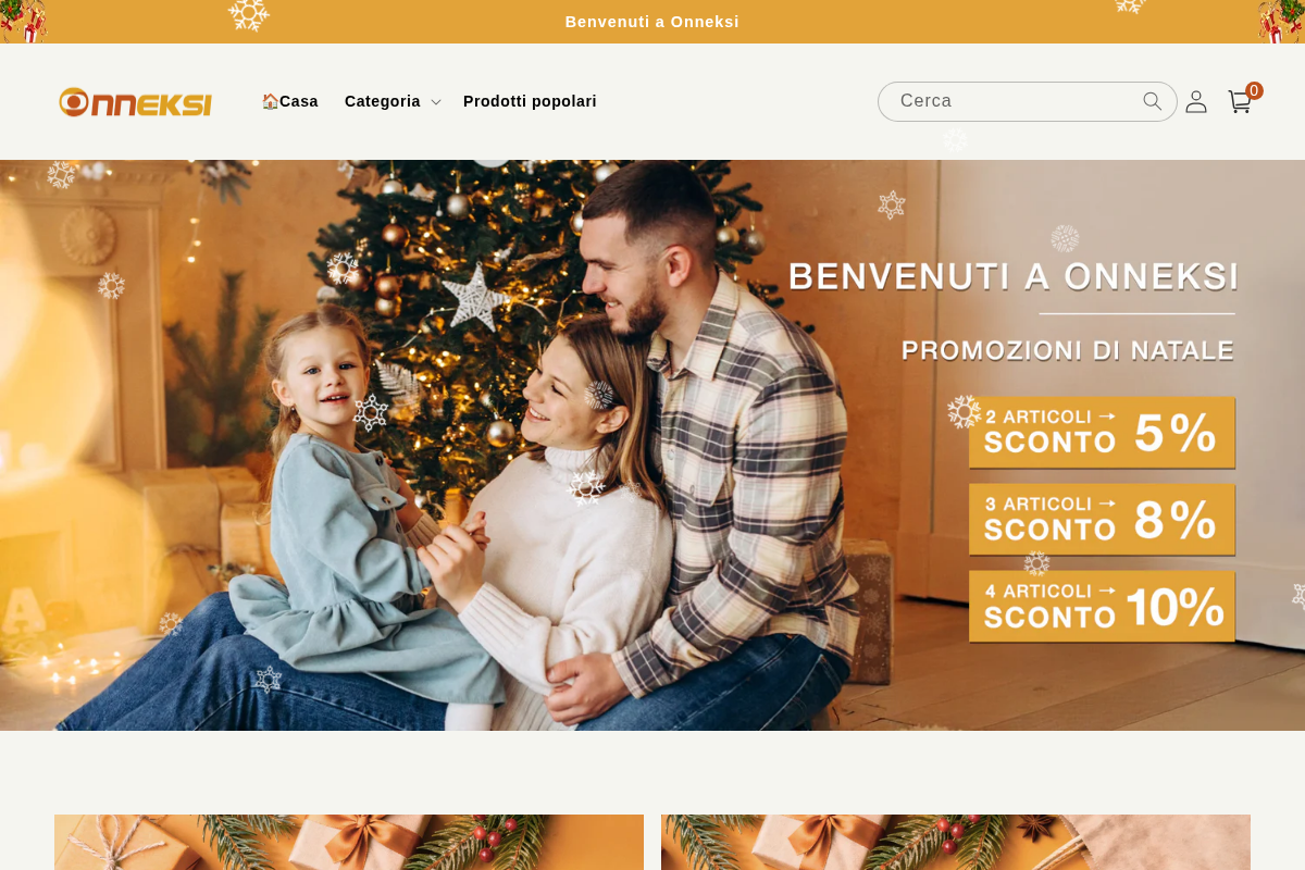 Onneksi homepage screenshot