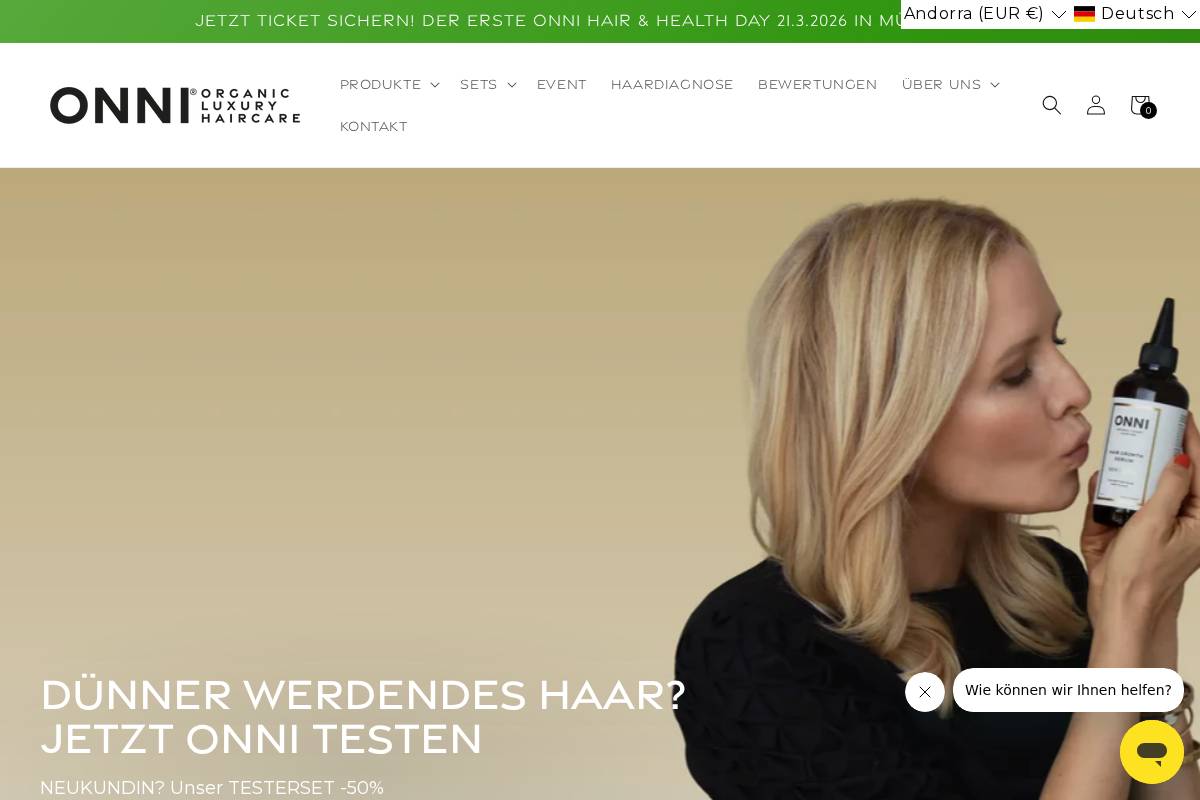 onni.com homepage screenshot