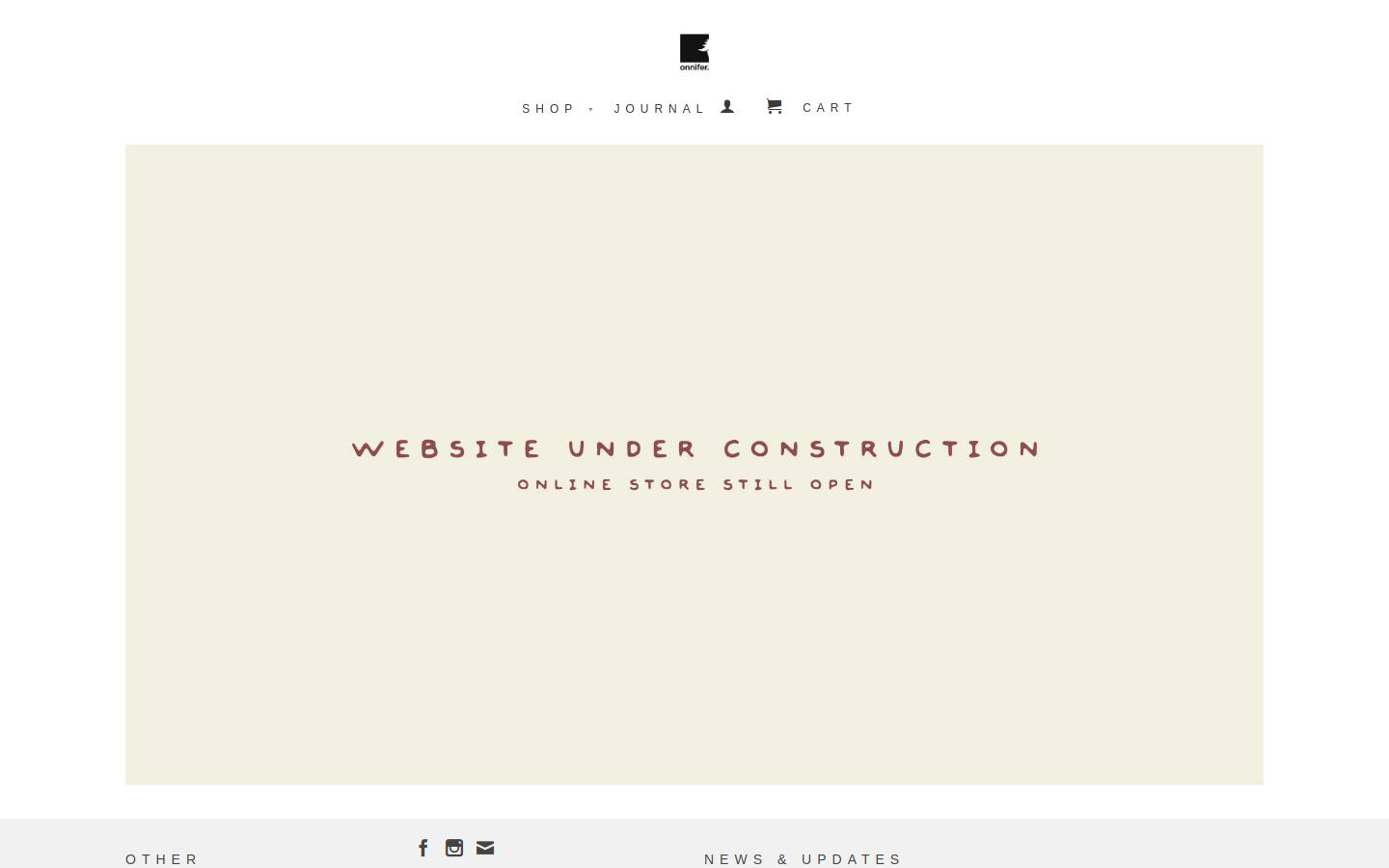 onnifer.com homepage screenshot