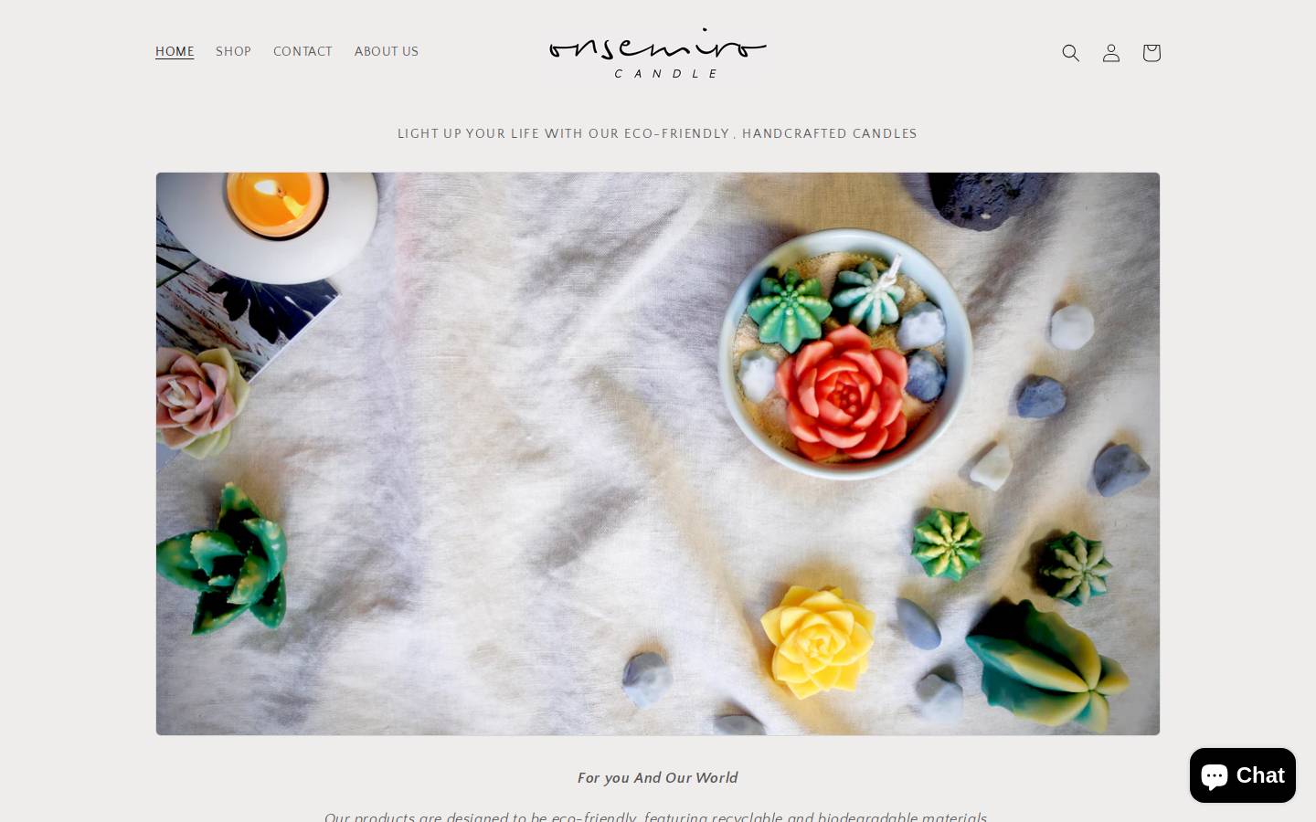 onsemirocandle.com homepage screenshot