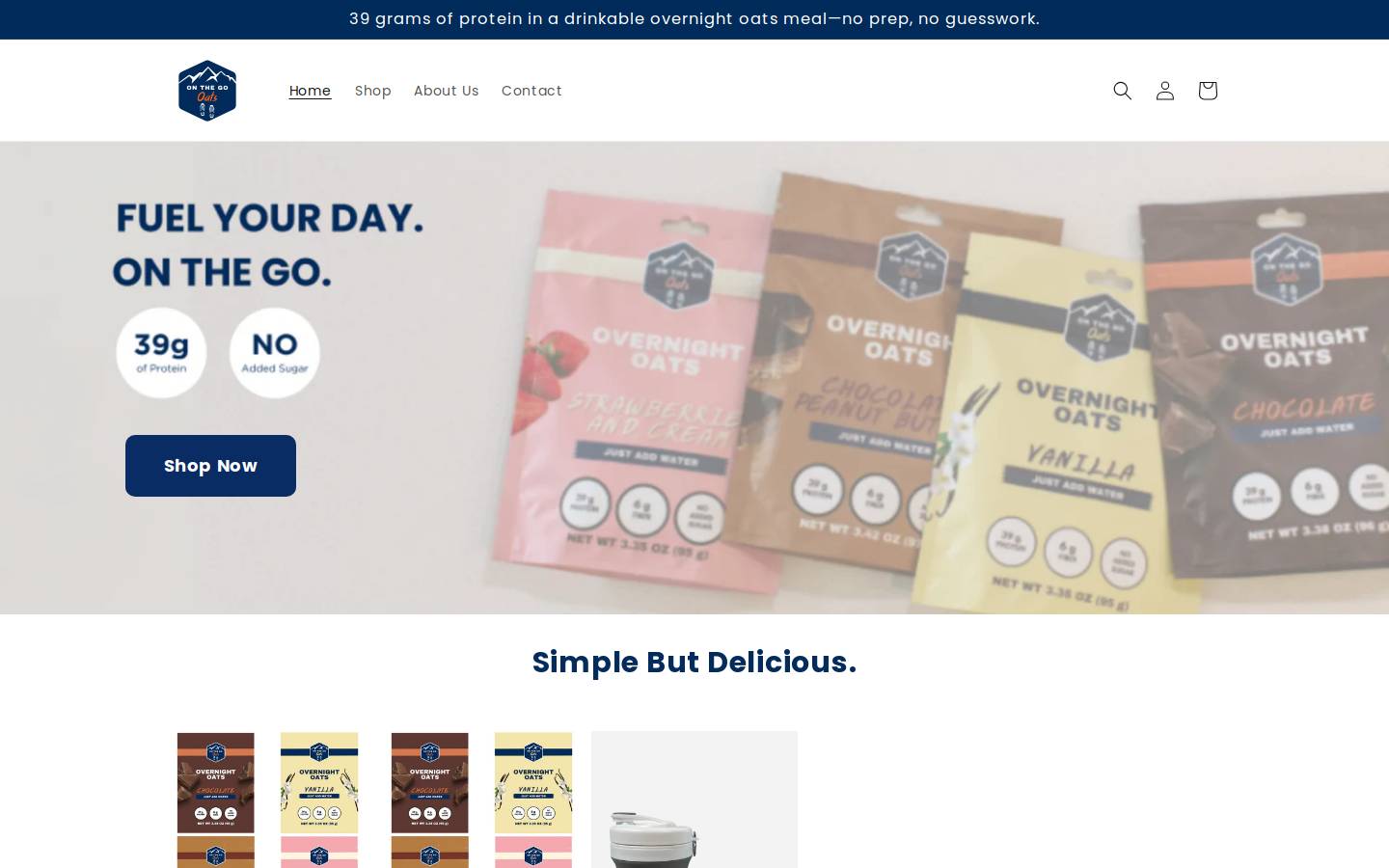 onthegooats.com homepage screenshot