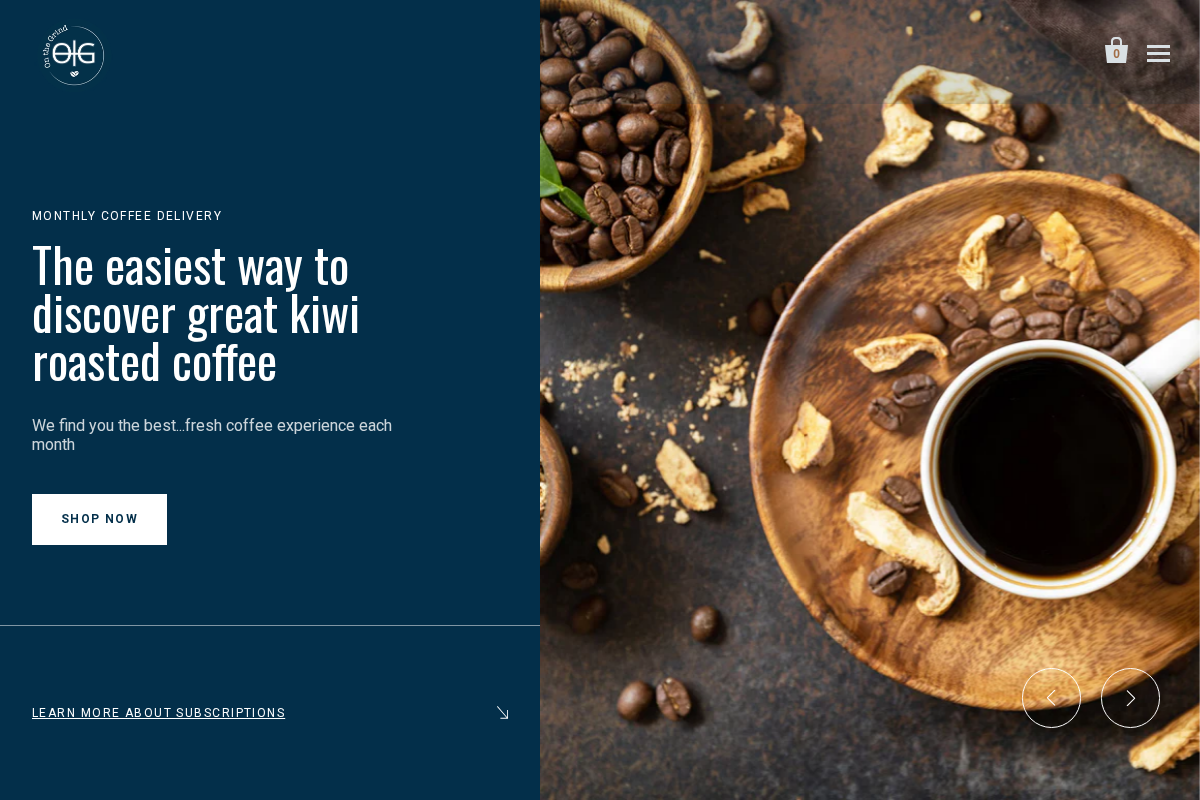 onthegrind.co.nz homepage screenshot