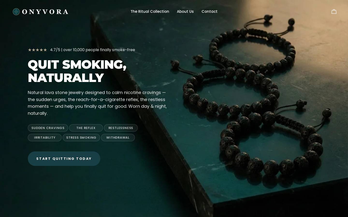 Onyvora homepage screenshot