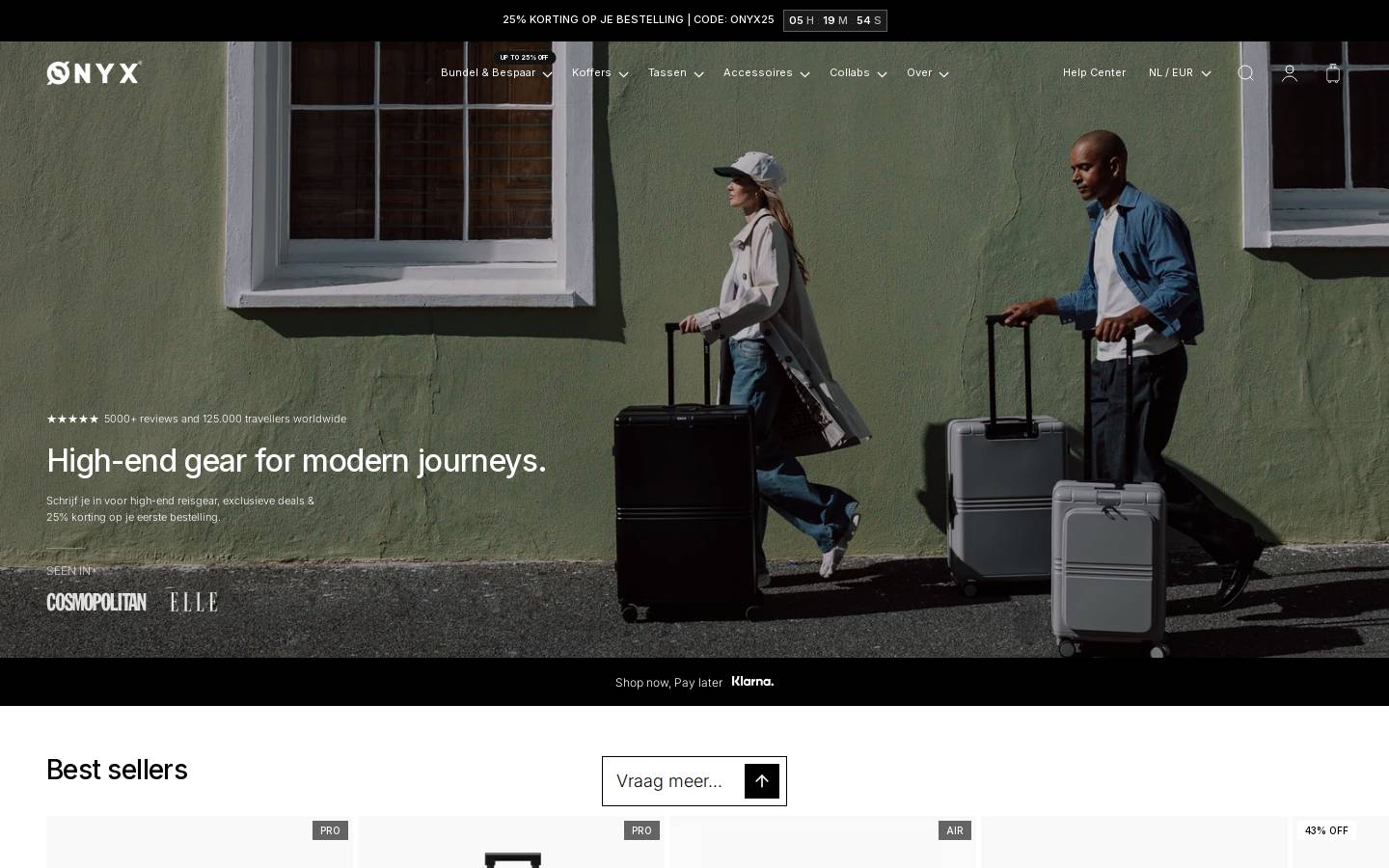 Onyxjourney homepage screenshot