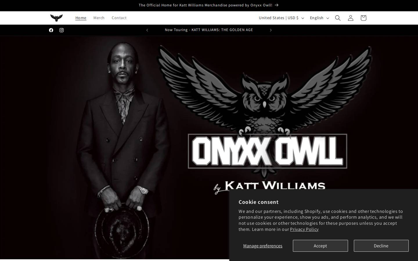 onyxxowll.com homepage screenshot