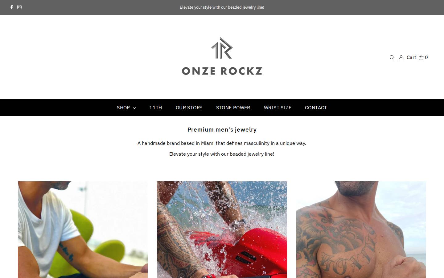 onzerockzofficial.com homepage screenshot