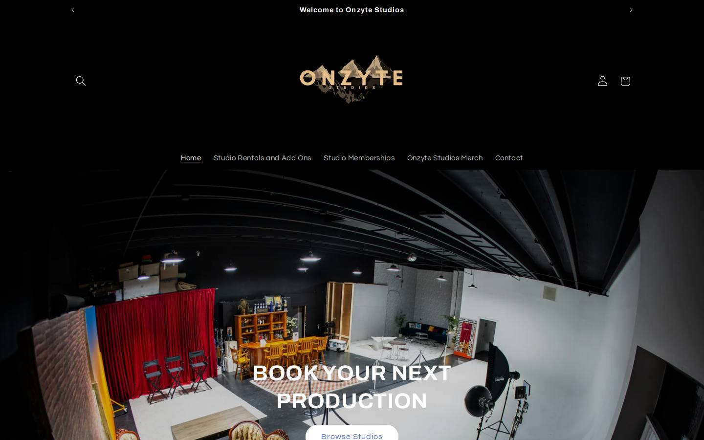 onzytestudios.com homepage screenshot