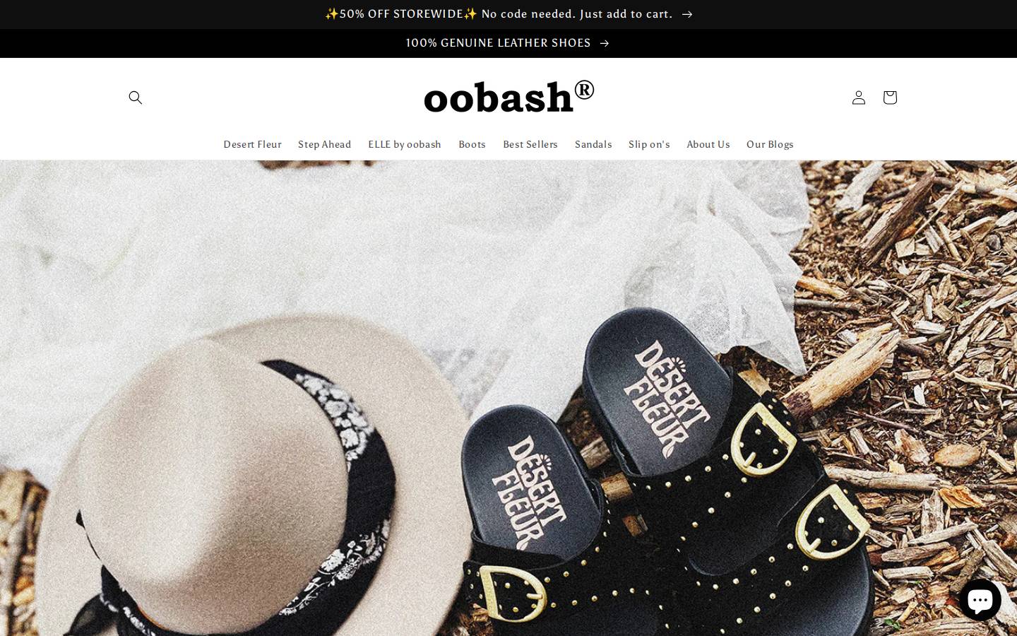 oobash.com homepage screenshot