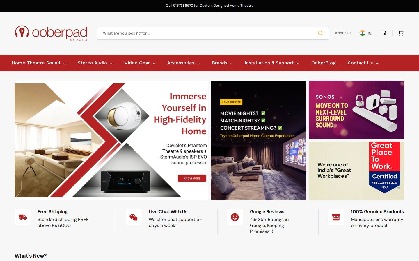 ooberpad.com homepage screenshot