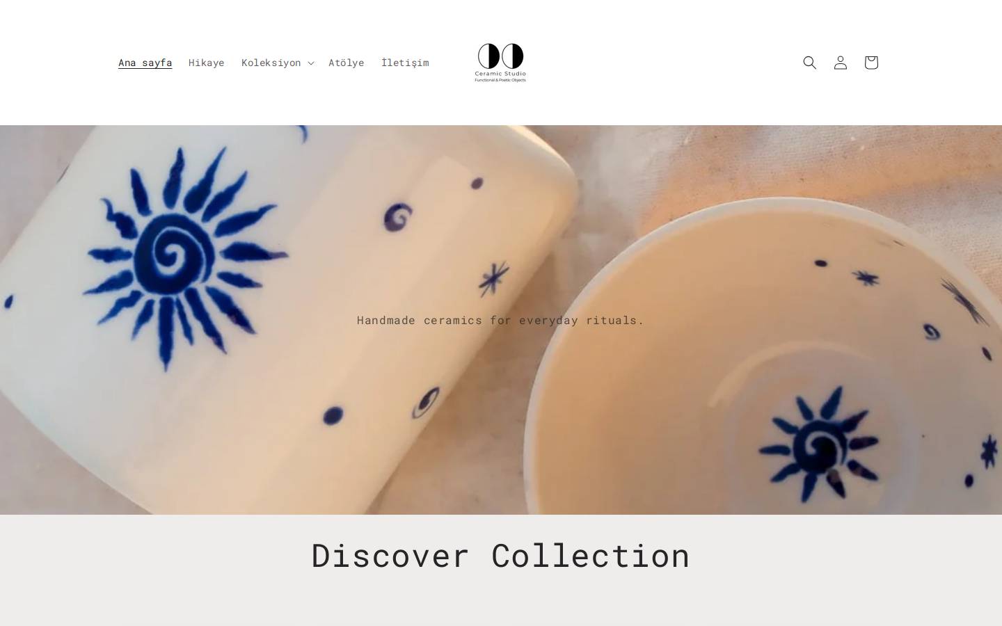 ooceramics.com homepage screenshot