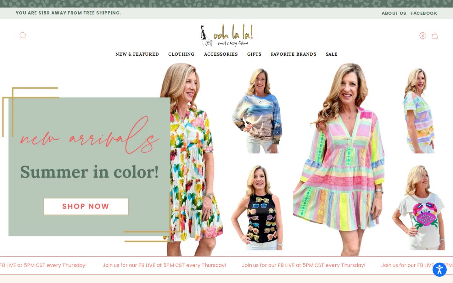 oohlalatx.com homepage screenshot