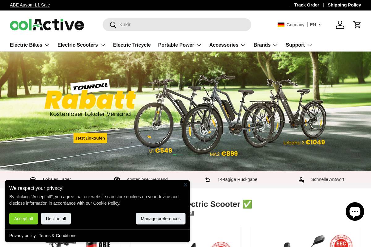 Oolactive homepage screenshot