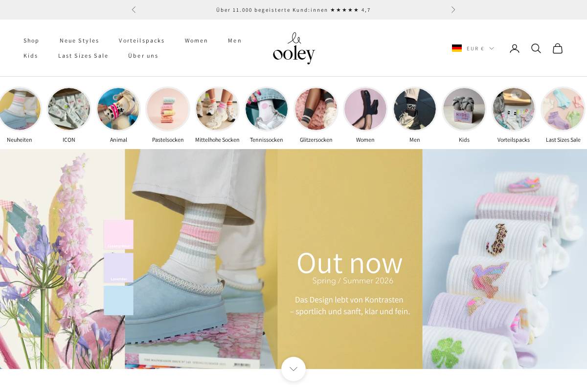 ooley homepage screenshot