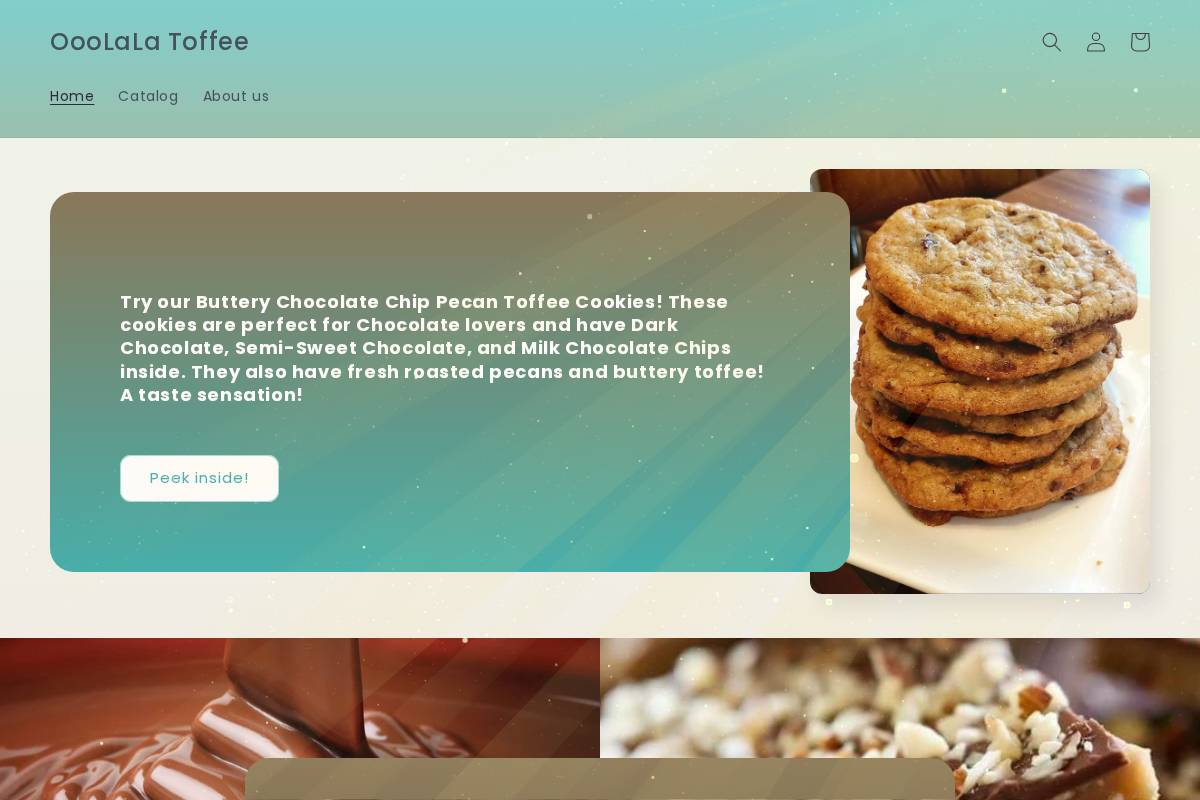 ooolalatoffee.com homepage screenshot