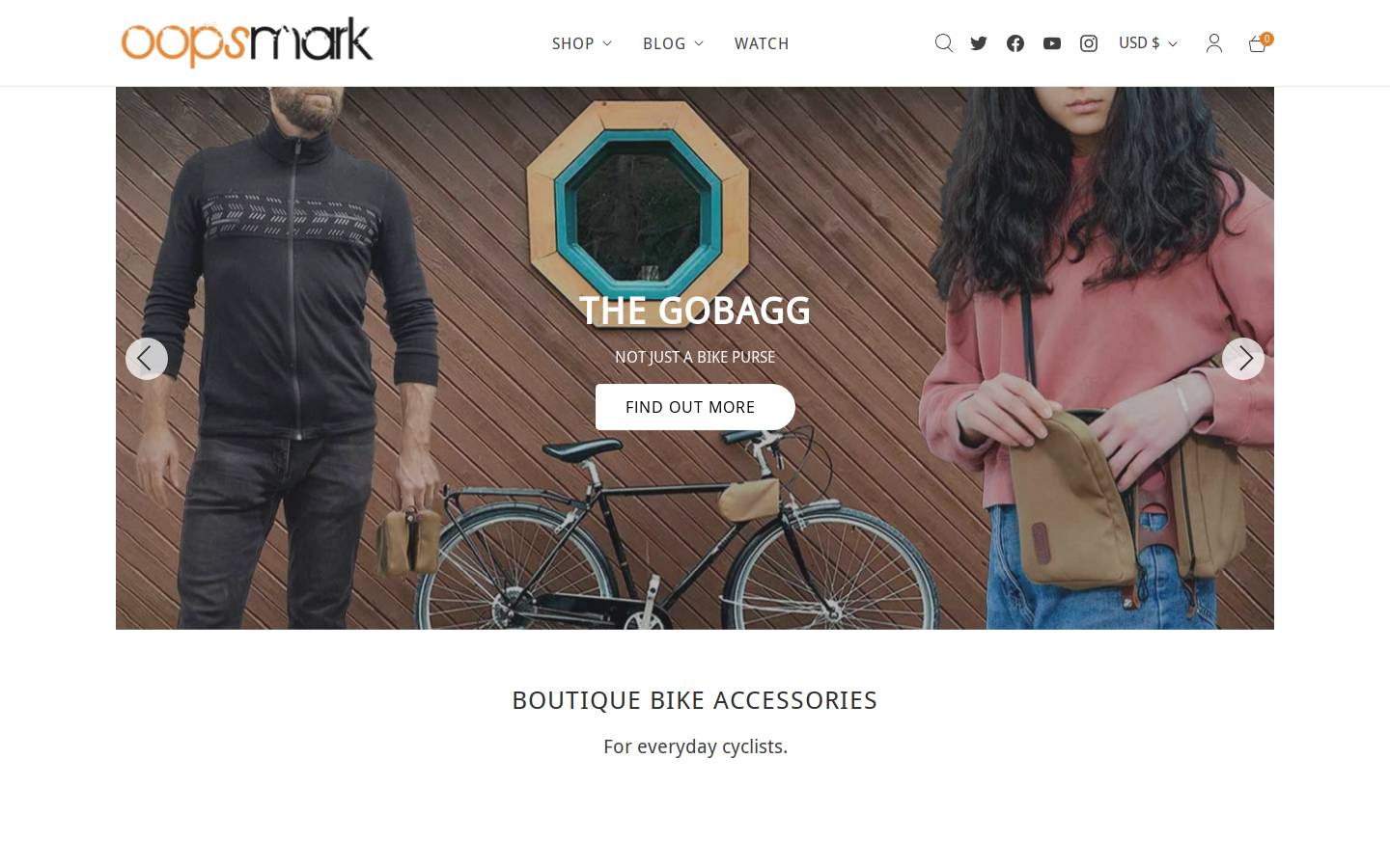oopsmark.com homepage screenshot