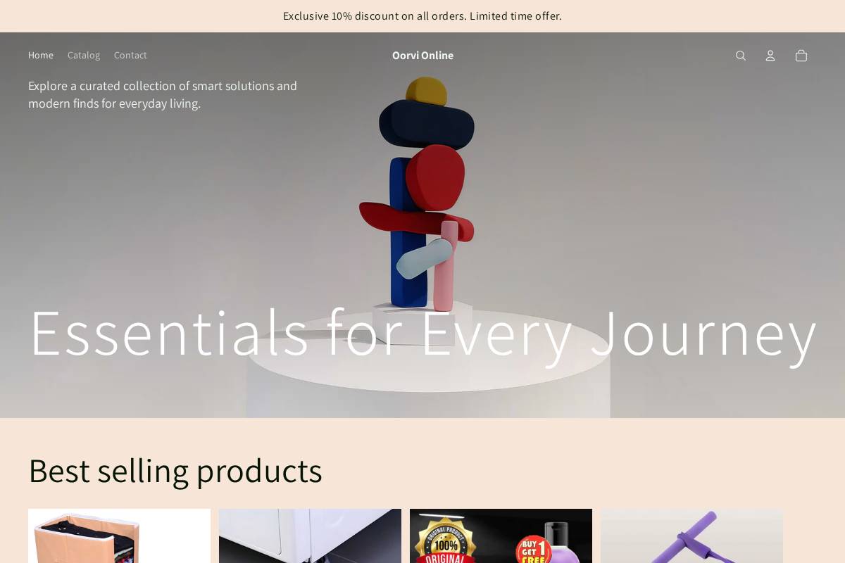 oorvionline.com homepage screenshot