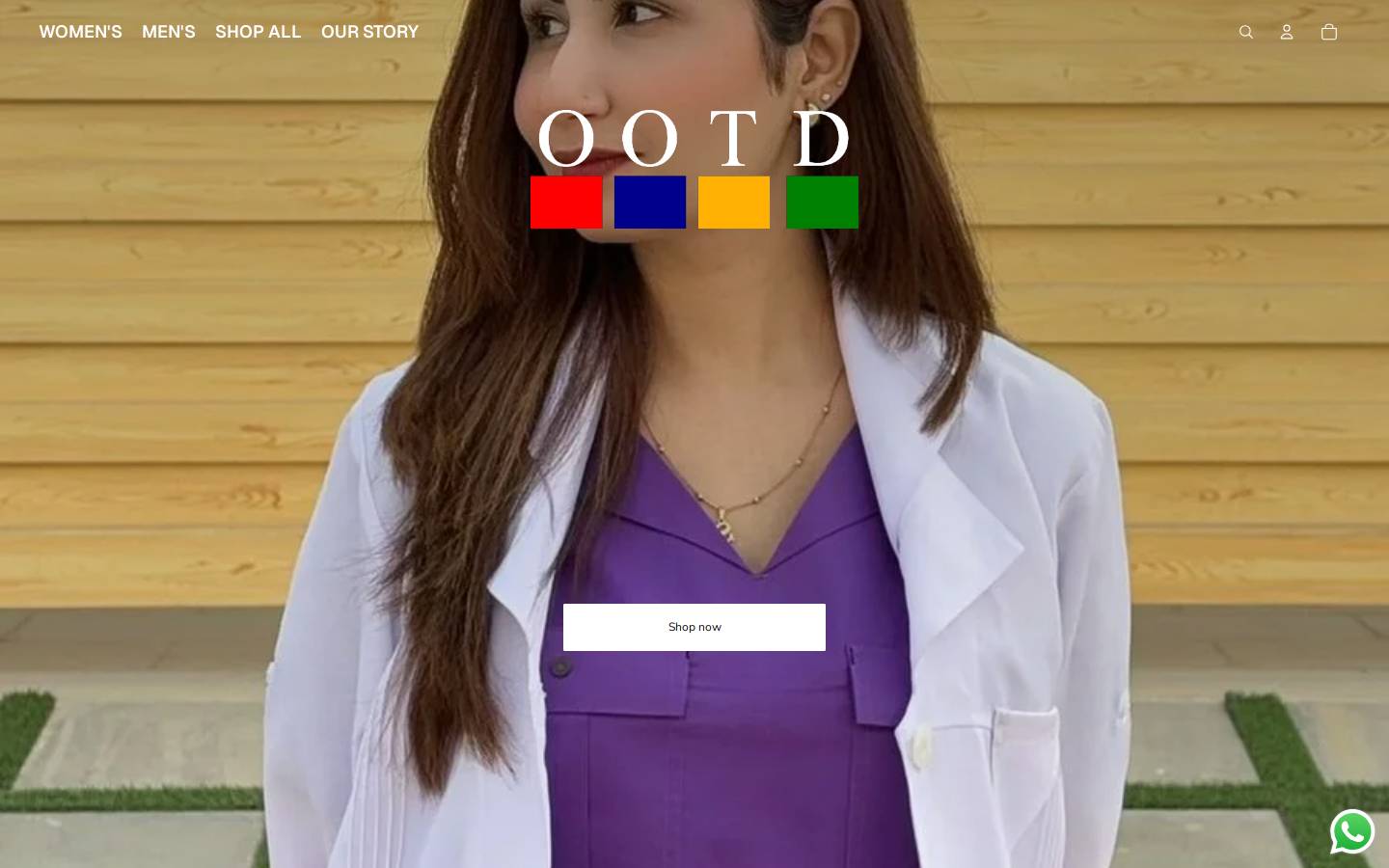 ootddesigns.com homepage screenshot
