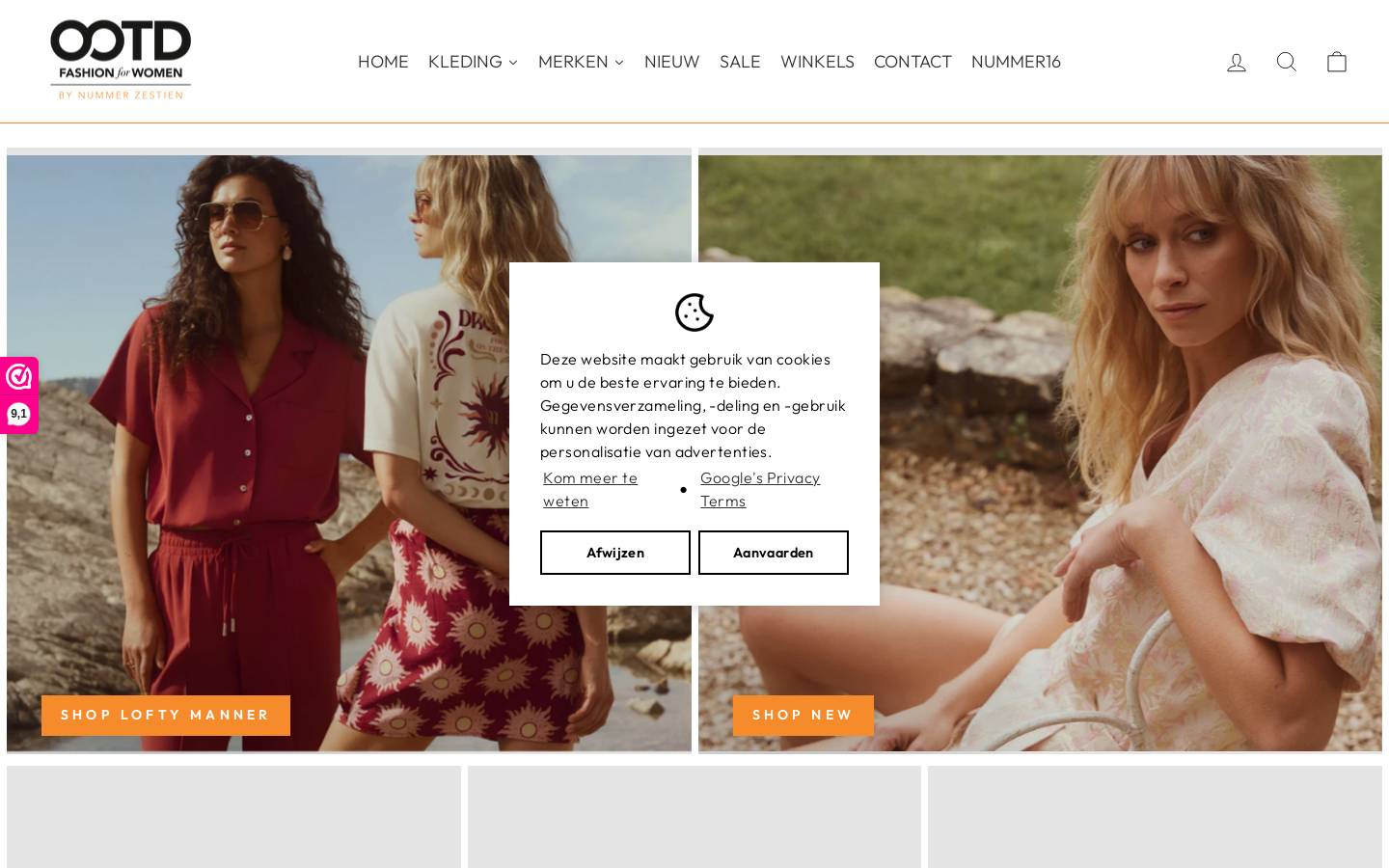 Ootdfashion homepage screenshot