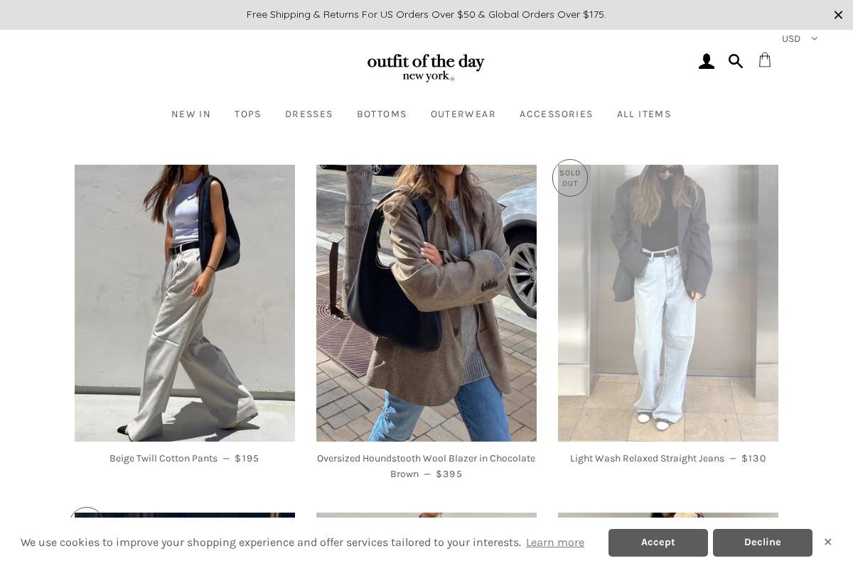 ootdnewyork10.com homepage screenshot