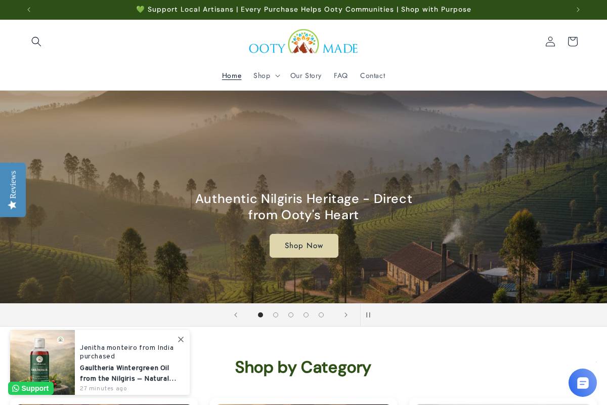 ootymade.com homepage screenshot
