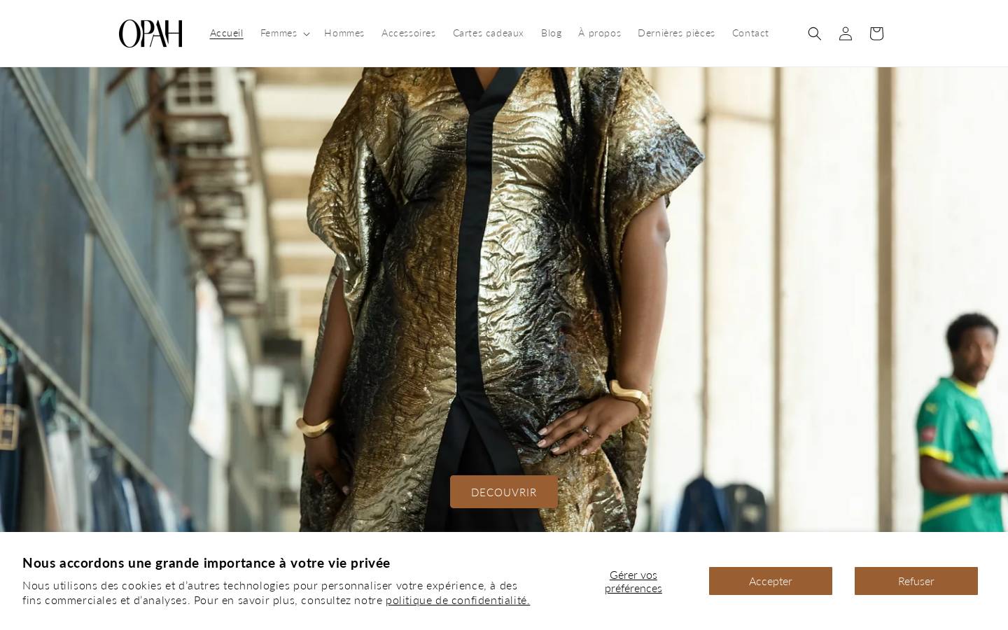 opah.shop homepage screenshot
