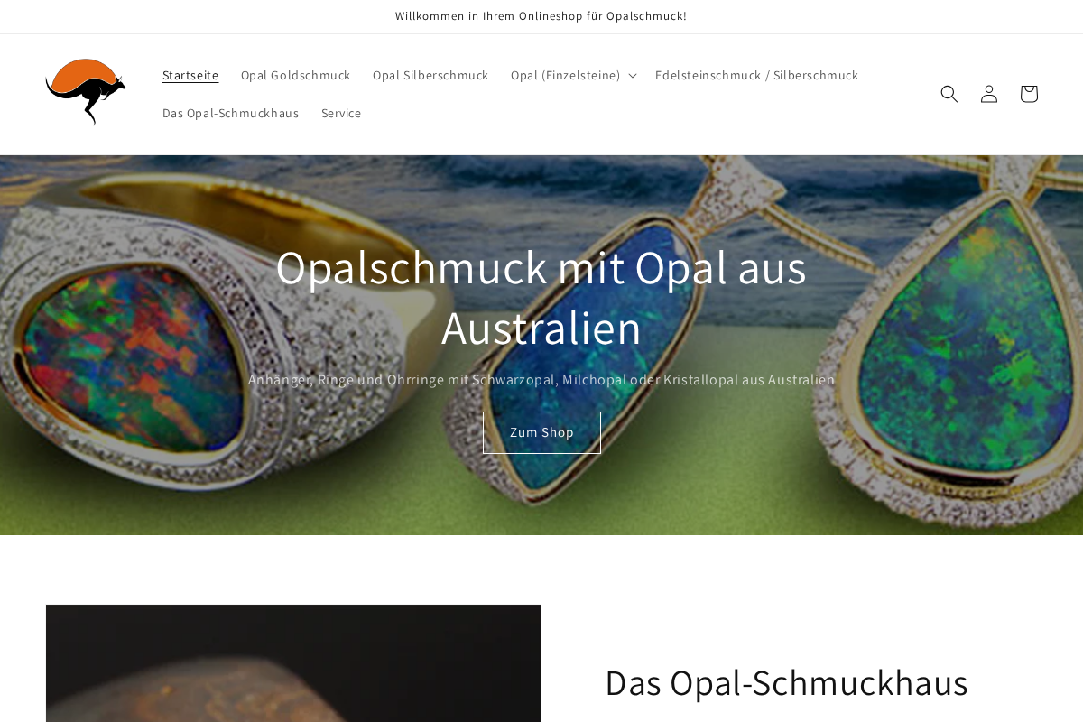Opal-Schmuckhaus homepage screenshot