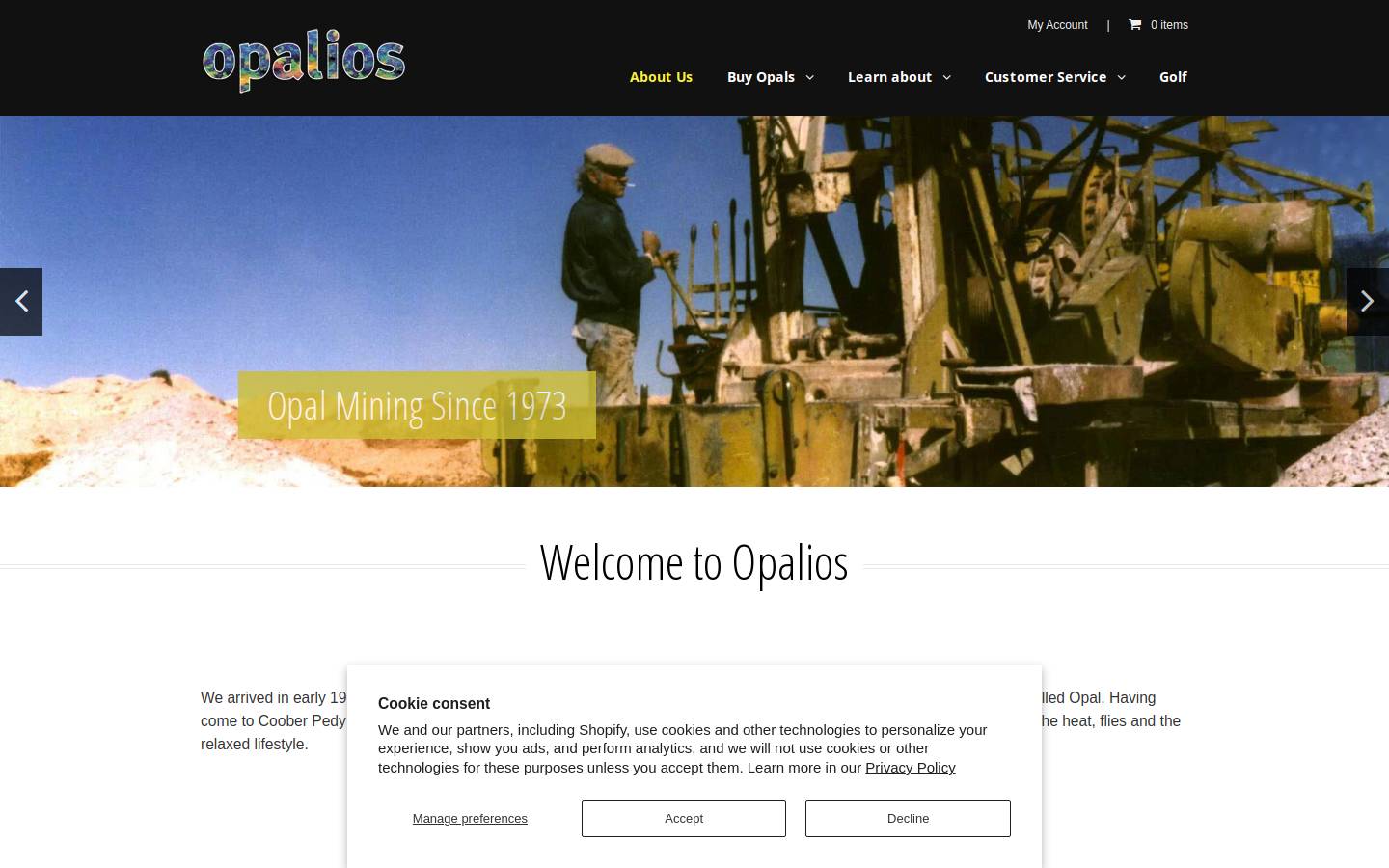 opalfever.com.au homepage screenshot