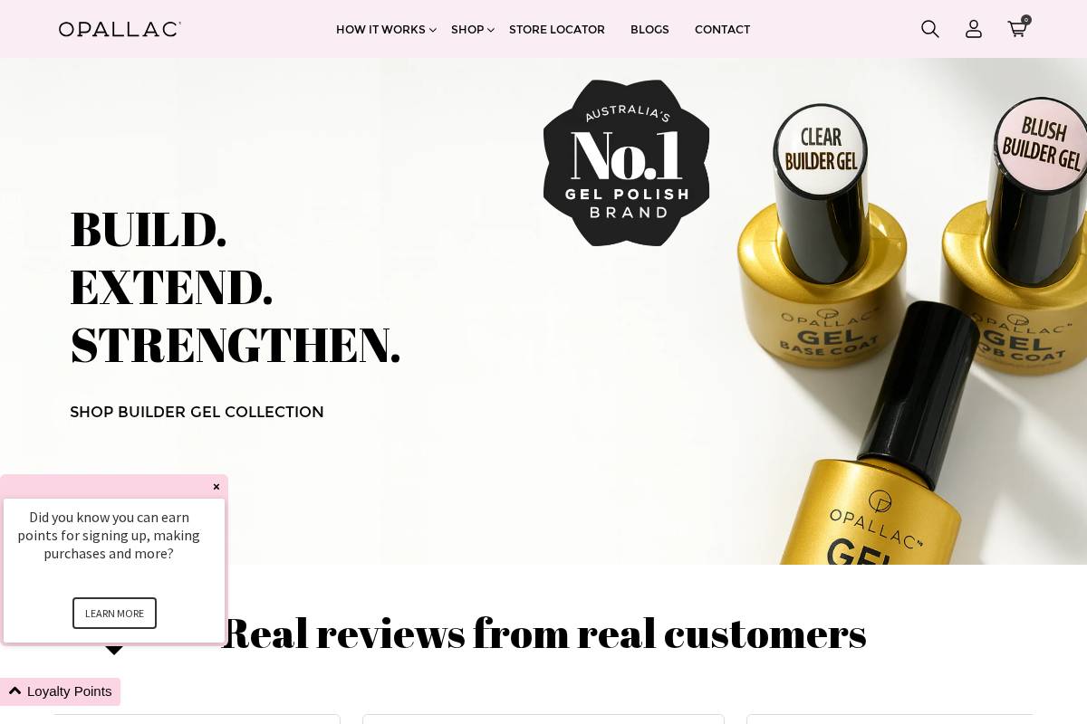 opallac.com homepage screenshot