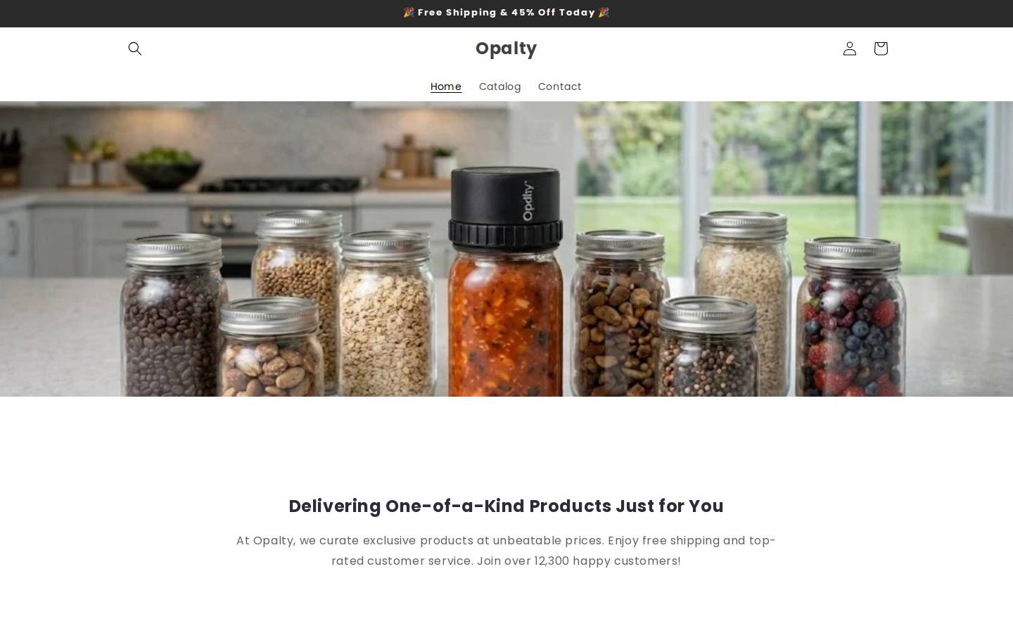 opalty.com homepage screenshot