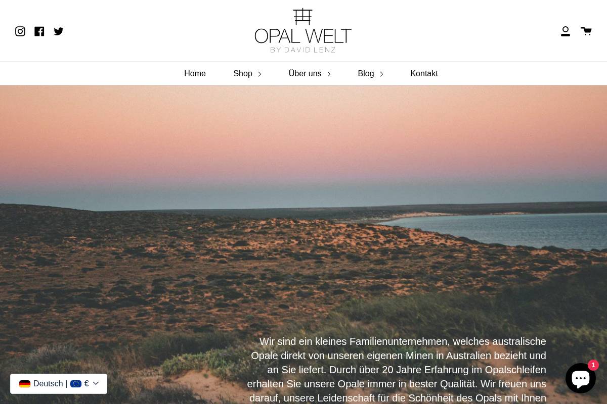 opalwelt.com homepage screenshot