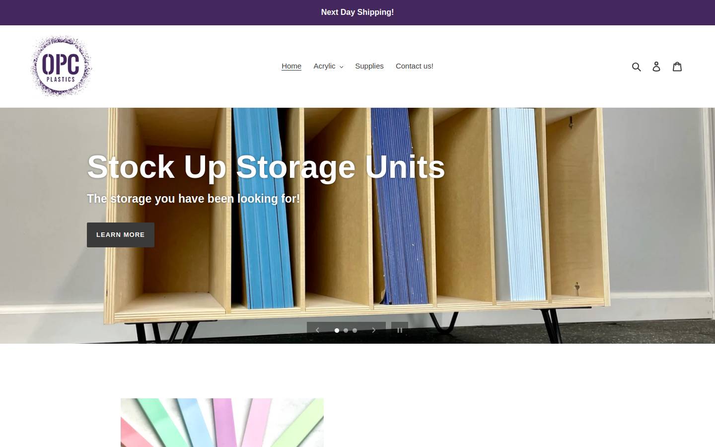 opcplastics.com homepage screenshot