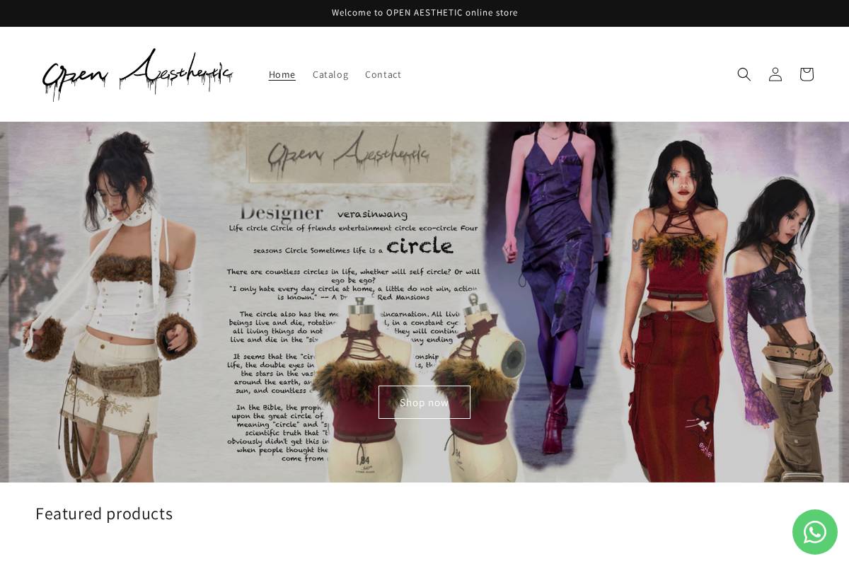 openaesthetic.com homepage screenshot