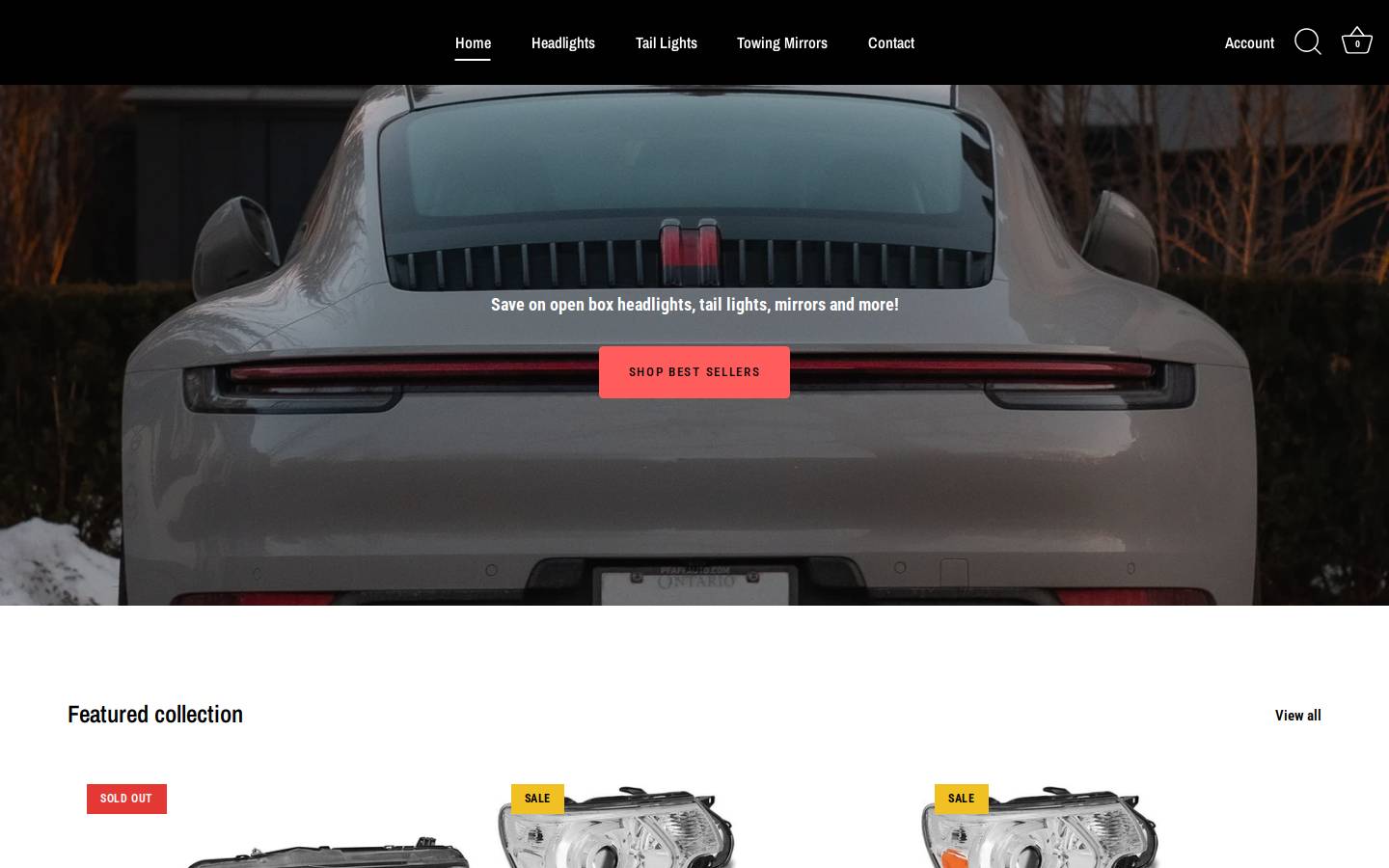 openboxautomotive.com homepage screenshot