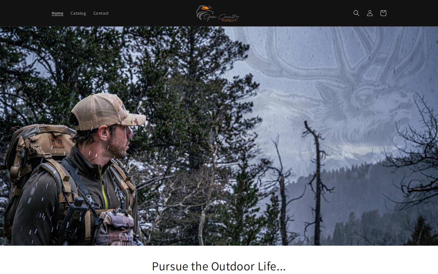 opencountrypursuit.com homepage screenshot