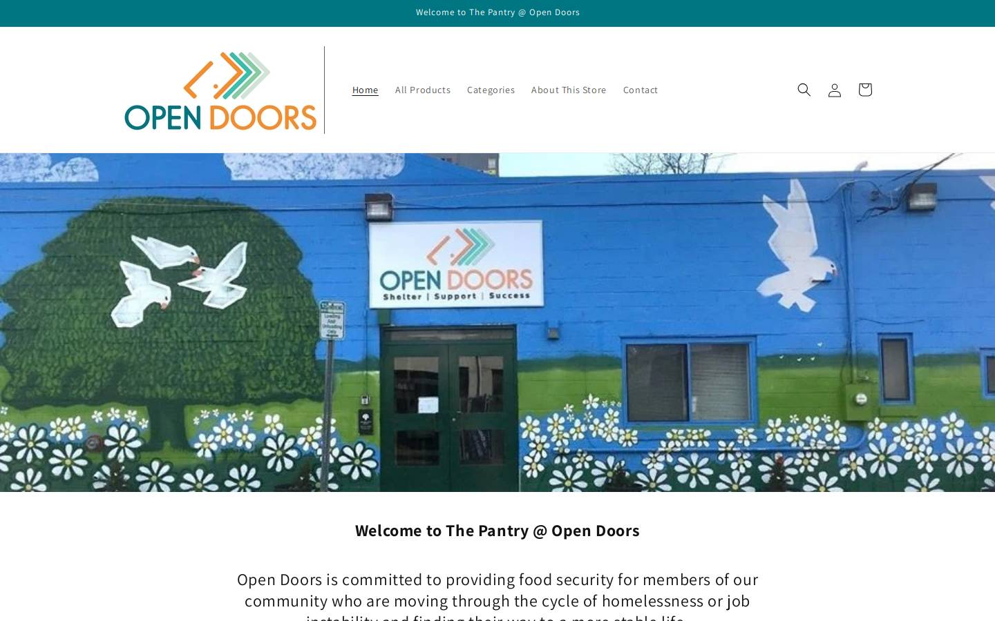 opendoorsctdonate.org homepage screenshot