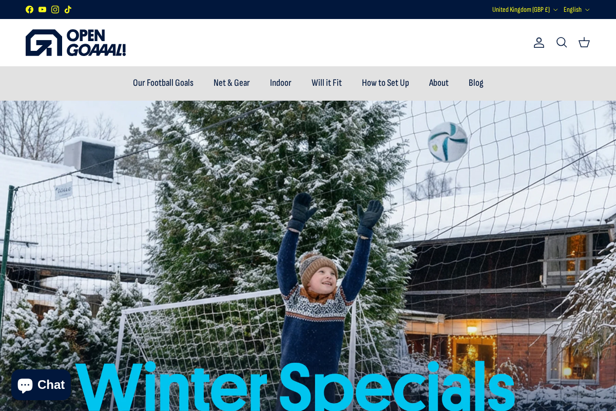 Open Goaaal! homepage screenshot