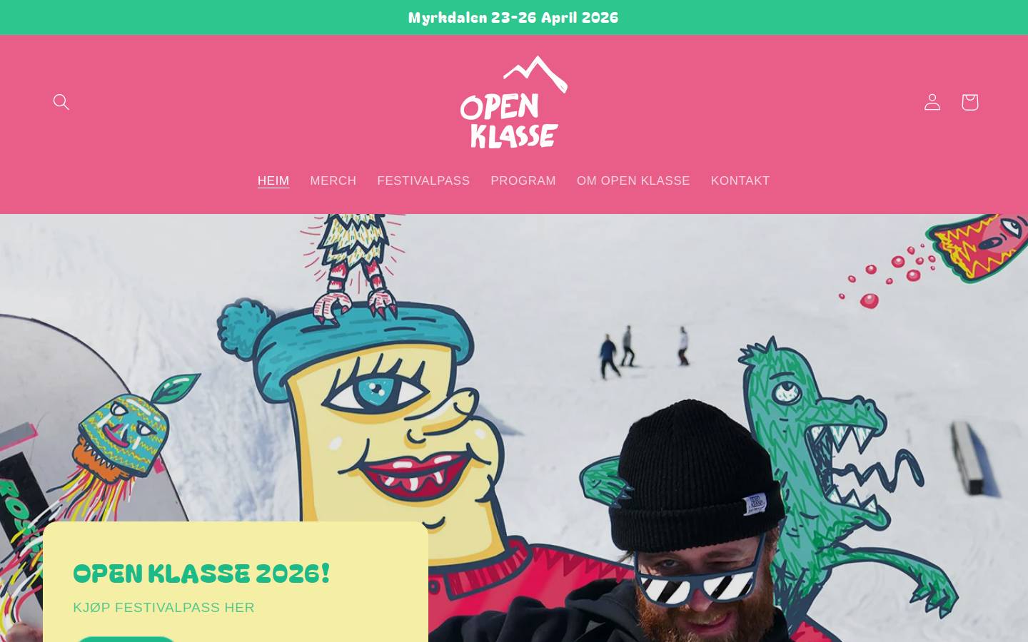 openklasse.no homepage screenshot