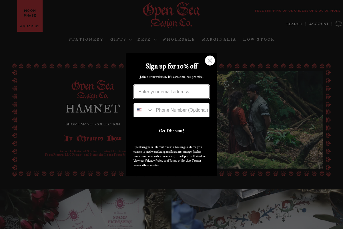 Open Sea homepage screenshot